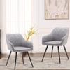 annjoe Faux Suede Accent Chair Arm Chairs Living Room Chairs Leisure Chair Upholstered Chair with Metal Legs Set of 2 for Home Kitchen Office Bistro Cafe view 1