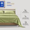THREAD SPREAD 100% Cotton Bed Sheets Twin XL Sheet Set - 400 Thread Count Sheet Twin XL Size 3 PC Set (Sage Green), Soft, Cooling, Hotel-Quality 16" Deep Pocket Sateen Cotton Bedsheet for Hot Sleepers view 3