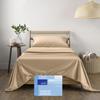 THREAD SPREAD Twin XL Sheets Set - 400 Thread Count 100% Cotton, Cooling & Luxury Sateen Sheets, 3 PC Set, 16" Deep Pocket, Extra Soft (Taupe) view 1