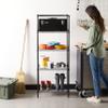 Amazon Basics 5-Shelf Multipurpose Adjustable Steel Garage Shelving Unit, Storage Rack for Kitchen, 200 lbs Per Shelf, Easy Assembly, 13.4"D x 23.2"W x 60"H, Black view 2