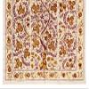 5x6.6 Ft Decorative Silk and Cotton Suzani Textile, New Turkish Hand Embroidery Wall Hanging or Bed Cover. RS61 view 3
