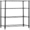 Amazon Basics 4-Shelf Steel Wire Storage Shelves for Garage, Adjustable Metal Shelving Unit, 200 lbs Per Shelf, 23.2" W x 48" H x 13.4" D, Black view 1