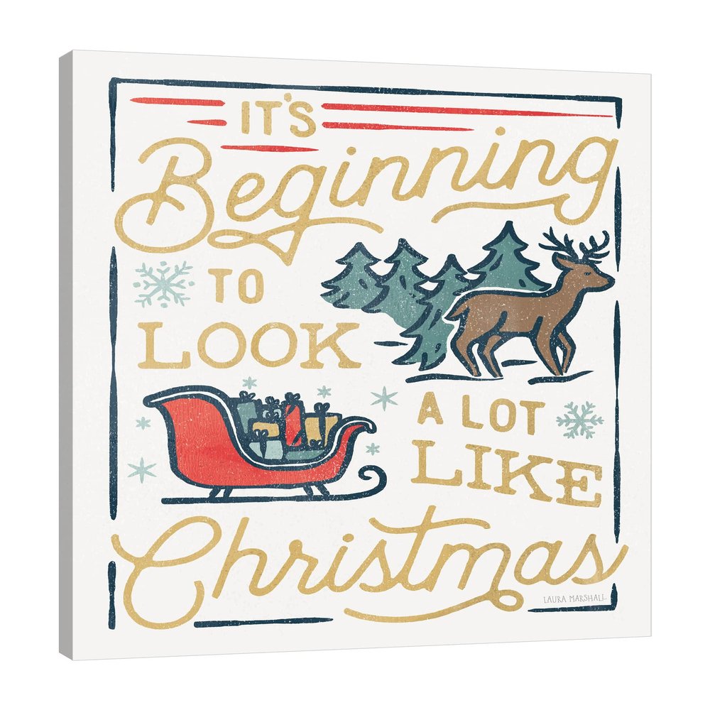 Jaxson Rea "Christmas Adventures VII Gallery Wrapped Canvas by Laura Marshall, 24" x 30"