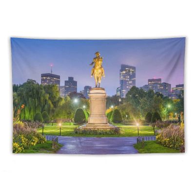 Landscape Tapestry The line of Boston, Massachusetts 60"x90" Aesthetic Tapestry Wall Hanging Art Home Decoration Bedroom Decor Living Room Door Curtain