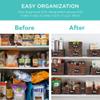 Best Choice Products Set of 4 16x12in Large Water Hyacinth Pantry Baskets, Woven Organizers w/Chalkboard Label, Chalk Marker - Brown view 3