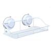 Cabilock Wall Mounted Bathroom Shelf Cups White Storage Organizer for Kitchen and Bathroom Wire Rack for Items Easy to Install and Clean view 1