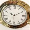 Antique Marine Brass Ship Porthole Analog Clock Nautical Wall Clock Home Decor by Unique Nautical Store view 2