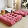 ZWDYY Corduroy Tatami Cushion, Large Square Solid Floor Pillow Cushion Thick Tufted Seat Cushion for Yoga Meditation Living Room Balcony Office Outdoor Kitchen,Watermelon red,1pcs view 1