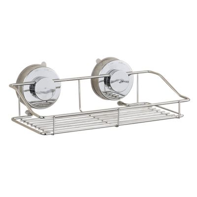 Cabilock Wall Mounted Bathroom Shelf Cups Versatile Kitchen Storage Organizer Silver Finish for Tidy Items Bathroom Kitchen Easy to Install and Clean