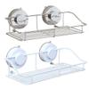 Cabilock Wall Mounted Bathroom Shelf Cups Versatile Kitchen Storage Organizer Silver Finish for Tidy Items Bathroom Kitchen Easy to Install and Clean view 3