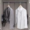 Clothing Finishing Rack, Pull Down Closet Rod, Aluminum Alloy Adjustable Closet Pull Down Hanger, Side-Mounted Brackets for Wardrobe Storage 3 Sizes (Size : 51-65CM (20.1-25.6IN)) view 1