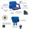 Alpcour Heated Reclining Stadium Seat for Bleachers Wide Bleacher Chair with Back Support and Cushion, Armrests, Side Pockets, & Hook Stadium Seats Chairs for Camping, Kayak, Paddle Board & More view 4