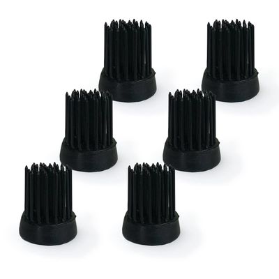 Floral Genius Round Flower Pin Holder 7/8 in Diameter | Black Color, Set of 6 | Tool for Easy Flower and Ikebana Arrangements, Florists, Gifts & More | Sustainable and Reusable | Made in The USA