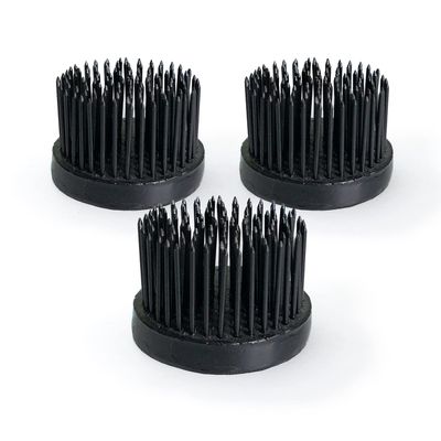 Floral Genius Round Flower Pin Holder 1-5/8 in Diameter | Black Color, Set of 3 | Tool for Easy Flower and Ikebana Arrangements, Florists, Gifts & More | Sustainable and Reusable | Made in The USA