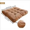 Corduroy Tatami Cushion, Large Square Solid Floor Pillow Cushion Thick Tufted Seat Cushion for Yoga Meditation Living Room Balcony Office Outdoor Kitchen,Dark Coffee,2pcs view 3
