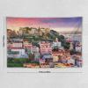 Landscape Tapestry Lisbon, Portugal line with So Jorge Castle 40"x60" Aesthetic Tapestry Wall Hanging Art Home Decoration Bedroom Decor Living Room Door Curtain view 2
