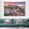 Landscape Tapestry Lisbon, Portugal line with So Jorge Castle 40"x60" Aesthetic Tapestry Wall Hanging Art Home Decoration Bedroom Decor Living Room Door Curtain view 3