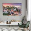 Landscape Tapestry Lisbon, Portugal line with So Jorge Castle 40"x60" Aesthetic Tapestry Wall Hanging Art Home Decoration Bedroom Decor Living Room Door Curtain view 4