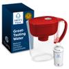 Brita Metro Water Filter Pitcher with SmartLight Change Indicator, BPA-Free, Replaces 1,800 Plastic Water Bottles a Year, Lasts Two Months, Includes 1 Filter, Small - 6-Cup Capacity, Fiery Red view 1