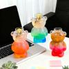 PRETYZOOM Cute Bear Cocktail Glass Transparent Bear Shaped Drinking Glasses for Wine Juice and Creative Beverages - Perfect for Home Office and Parties view 2