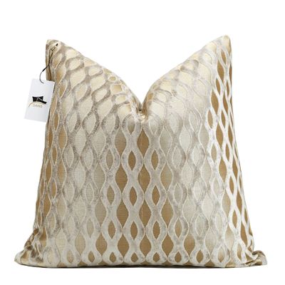 22x22 Beige Pillow Covers, Gold Cushion Throw Velvet Covers ,Velvet Beige Gold Square Modern Style for Living Room, Couch, Sofa, Bed, Chair, Cover Pillow Cover for Couch Bed and Chair (No Insert)