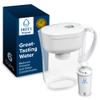 Brita Metro Water Filter Pitcher with SmartLight Change Indicator, BPA-Free, Replaces 1,800 Plastic Water Bottles a Year, Lasts Two Months, Includes 1 Filter, Small - 6-Cup Capacity, White view 1