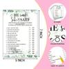 Bridal Shower Game Set - He Said She Said Party Cards for Wedding - Greenery Wedding Party Favor Decor - Tropical Jungle Engagement/Bachelorette Party Games Supplies & Activities - 30 Game Cards(B01) view 2