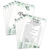 Bridal Shower Game Set - Over Or Under Party Cards for Wedding - Greenery Wedding Party Favor Decor - Tropical Jungle Engagement/Bachelorette Party Games Supplies & Activities - 30 Game Cards(B04) view 1