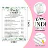 Bridal Shower Game Set - Over Or Under Party Cards for Wedding - Greenery Wedding Party Favor Decor - Tropical Jungle Engagement/Bachelorette Party Games Supplies & Activities - 30 Game Cards(B04) view 2