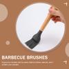 Hemoton 2 Pcs Wooden Handle Silicone Brush Barbecue Brushes Pastry Pastry Baking Bbq Grill Accessories Grill Accessories for Outdoor Silica Gel Barbecue Tool No Shedding view 2