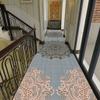 HDGZPA Runner Rug for Hallway Non Slip Floral Print Accent Rugs Low-Pile Entryway Carpet Washable for Kitchen Living Room Bedroom Doorway Entryways Laundry Room (Size : 65x250cm) view 2