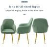 YXZN Slipcover Accent Cover,Curved Back Accent Kitchen Chair Slipcovers Modern Arc Shaped Armrest Counter Height Bar Stools Covers Wing Back Chair Protector (Color : #5, Size : 2pcs) view 4