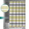 Fabric Shower Curtain for Bathroom - Yellow Gray White Stripe Polyester Waterproof Shower Curtains with Grommets and Hooks Quick-Drying Bathroom Decor for Bathtubs Toilet Spa 72x72 inchStandard view 3