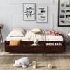 Anwick Storage Bed with 3 Drawers,Solid Wood Twin Bed Platform Frame,Bedroom Living Room Furniture,Wood Slat Support/No Box Spring Needed(Cherry) view 3