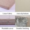 MICUSHION 36 x 14 inch Piano Bench Cushion for Indoor Shoe Storage Non Slip Picnic Bench Pad for Kitchen Dining Table Seat, Light Brown view 4