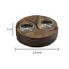 1 Pair Moon Candle Cup Candle Tray Desktop Holder Decorative Holder Plate Holder Craft Photo Prop Stand Decor Wooden Stick Glass Cup view 2