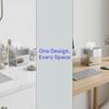 ABS Plastic Square Tissue Box Cover Facial Tissue Holder Silver Square Holder for Bathroom Vanity Countertops Bedroom Dresser Night Stand 5.38X5.38X5.11In Non-Stainless Steel view 4