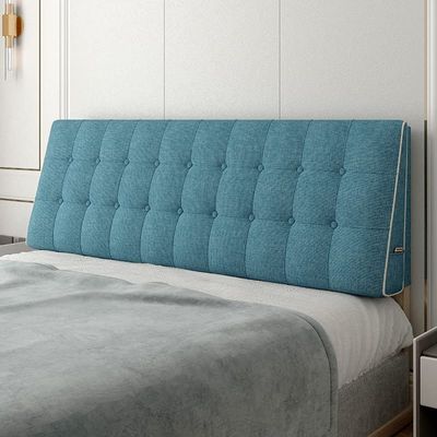 ZZYK Large Headboard Bedside Upholstered Headboard Cushion Backrest Pillow Bed Wedge Fine Linen Suitable No Headboard for Bench Bedroom Bay Window Anti-Collision Cushions,G,31.4x19.6/80x50cm