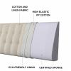 ZZYK Large Headboard Bedside Upholstered Headboard Cushion Backrest Pillow Bed Wedge Fine Linen Suitable No Headboard for Bench Bedroom Bay Window Anti-Collision Cushions,G,31.4x19.6/80x50cm view 3