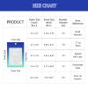 100 Holographic Gradient Mylar Bags with Clear Window, Resealable Zip Pouch, Packaging Party Sample Bags (Gradient Blue, 5.5x7.8 Inch) view 4