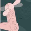 DFDFSFG Small Mini Water Fan,Foldable Portable Fan,Cooling Fan with 2 Speeds,Handheld Desk Fan 2 in 1,Small Pocket Fan,Pink,White Strong Airflow (Color : White) view 2