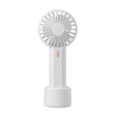DFDFSFG Small Portable Handheld Fan,Cooling Fan, 3 Speeds Strong Wind,Office,Hiking,Camping,Travel,Mini Fan,Rechargeable Mini Fan Strong Airflow (Color : White)