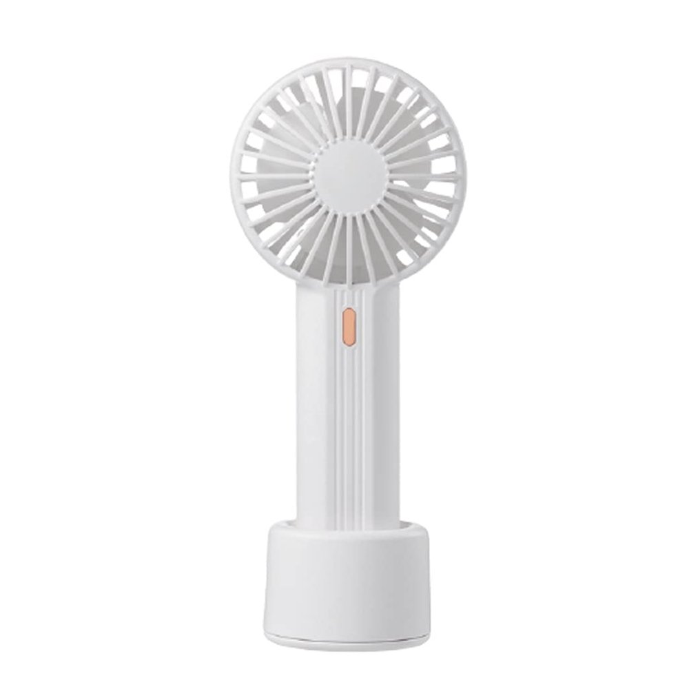 DFDFSFG Small Portable Handheld Fan,Cooling Fan, 3 Speeds Strong Wind,Office,Hiking,Camping,Travel,Mini Fan,Rechargeable Mini Fan Strong Airflow (Color : White)