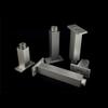 LUOFDCLDDD Furniture LegsAdiustable Height 6Mm Metal Table Legsniture Feet Aluminum Alloy Feet Square Replacementniture Risers Legs Couch Sofa Bed Cabinets Risers with Screws,Set of/15Cm view 4