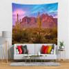 BELECO Arizona Desert Tapestry Wall Hanging Western Party Decor Southwestern Cactus Saguaro Tapestry Wilderness Mountain Landscape Tapestries for Bedroom Living Room Dorm Home Decor 106x70 Inch view 2