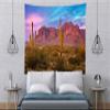 BELECO Arizona Desert Tapestry Wall Hanging Western Party Decor Southwestern Cactus Saguaro Tapestry Wilderness Mountain Landscape Tapestries for Bedroom Living Room Dorm Home Decor 106x70 Inch view 3