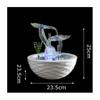KKNH Relaxation Fountain Tabletop Fountain Handmade Ceramic Desktop Fountain Indoor Meditation Water Fountain Home Decoration 9.85 Inches Quiet Soothing Sound of Water view 2
