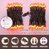 LAMPHOME Orange Thanksgiving Mini Lights, 2Pack 63.8Ft 150Count Autumn Fall String Lights,Connectable 120V Plug in for Outdoor Indoor Garden Party Halloween Christmas Xmas Tree Lights Yellow Decor view 2