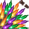 LAMPHOME Super-Bright Extendable Orange Purple and Green halloween Lights Decoration 150Lights 31.9ft UL Certified Mini Bulb String Lights Set for Outdoor Halloween Christmas Tree Garden Holiday Decor view 1