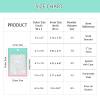 100 Holographic Gradient Mylar Bags with Clear Window, Resealable Zip Pouch, Packaging Party Sample Bags (Green&Pink, 5.5x7.8 Inch) view 4